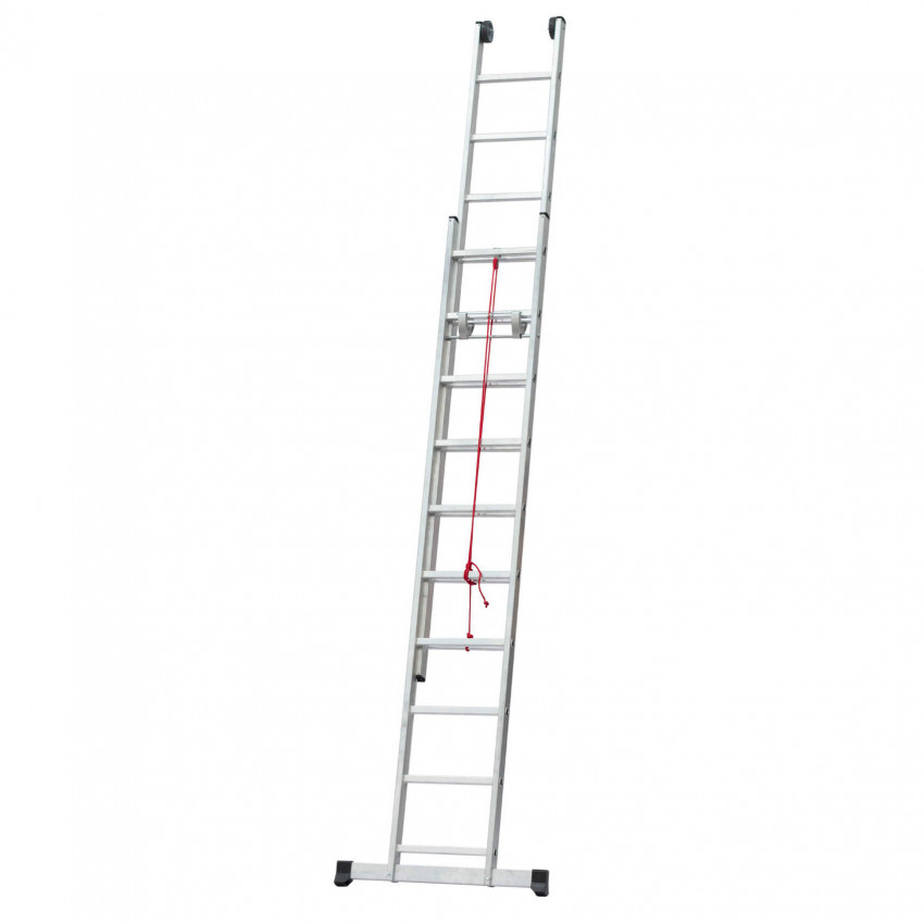 Alum. 2 Section Extension Ladder – Rope Operated